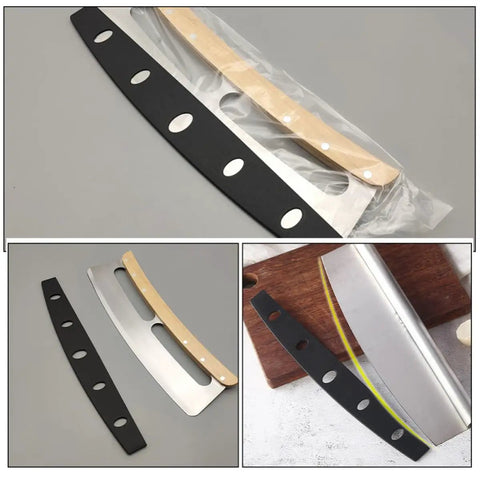 10 Pack Pizza Cutter Sheath Guards With Edge Protection, Portable Knife Covers made from PP material showcased on table