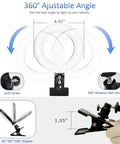 Clip On Ring Light For Video Calls And Live Streaming With Adjustable Color Temperature And Brightness Ideal For Remote Work