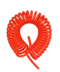 Hella Durable TPU Coil Air Hose For Air Compressor And Pump, heavy duty 12 meter red spring tube coiled for optimal airflow.