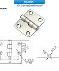 Heavy Duty Stainless Steel Hinge Distribution Box For Cabinet Doors with 304 brushed finish and schematics