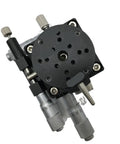 Top view of 4 Axis 40mm 1.6 Inch Manual Trimming Platform With V Rail Heavy Load Linear Stages Vertical Lift And Rotary Tuning