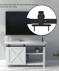 Close-up of Top Shelf Heavy Duty Sliding Barn Door Roller Kit With Whisper Quiet Gliders for reduced noise in sliding.