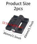 Adjustable Torque Hinge 2 Pack For Cabinets And Panels With 4 Countersunk Holes Black Plastic Position Control Hinge Virello