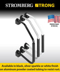 Stay Planted On The Steps Black Foam Grip Assist Rail For Rv Porches And Basement Stairs Heavy Duty with non-slip grip texture.
