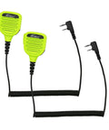 Waterproof Shoulder Speaker Mic for Two Way Radios With 3.5mm Jack And 2 Pin, Rugged Walkie Talkie Microphone, IP56 Weatherproof