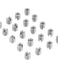 20 Pcs M4 8mm Threaded Inserts Self Tapping Helical Coil Repair Kit For Aluminum Plastic Wood And Metalworking DIY Projects Easy Install Secure Fit Restores Damaged Holes And Prevents Stripouts, silver inserts