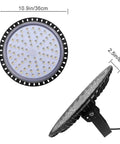 UFO LED High Bay Lights 6 Pack 300W 30000LM Waterproof Heavy Duty Industrial Bay Lighting 6500K Cool White for workshop