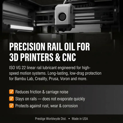 Top Notch 3D Printer Oil For Linear Rails ISO VG 22 With 30ml Needle Tip Bottle AntiWear Lubricant For Bambu Lab Creality Prusa Voron