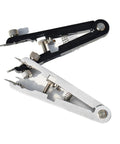 Pro Grade 6 Piece Watch Repair Kit For Strap Replacement And Pin Remover with Precision Tips shown in black and silver metal.