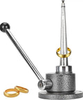 No Sweat Ring Resizing Tool, Heavy Duty Iron Ring Stretcher and Reducer with a gold ring on it.