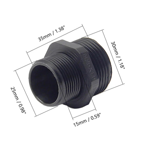 M25 Three Hole Waterproof Nylon Cable Gland With Adjustable Locknut dimensions labeled for 2-5 mm wires in outdoor enclosures
