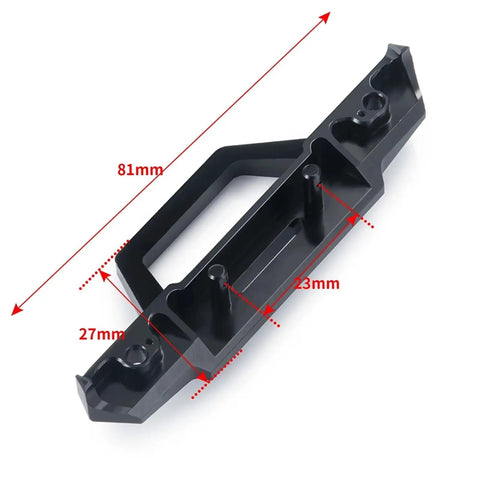 One Twenty Fourth Scale RC Crawler Light Strips Kit With Durable Metal Front And Rear Bumpers And Integrated Lights dimensions view