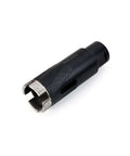 Side view of Casaverde diamond core drill bit, 1-3/8 in, 5/8-11 thread, black body with diamond segments.