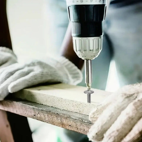 Using Tough As Nails 410 Stainless Steel Self Tapping Screws Heavy Duty Phillips Head Self Drilling Fasteners for wood.