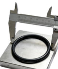 Killer Heavy Duty Rubber O Ring Sealing Kit Black Assortment 10 Mm To 200 Mm Outer Diameter Fits Pipelines Industrial Systems Automotive Low Pressure Hydraulics measuring black rubber O-ring with caliper