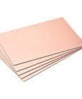 Stack of Copper Clad PCB Board Laminate 150mm X 100mm X 2mm FR4 Glass Fiber Single Sided Prototyping Boards Pack Of 5