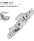 Left Straight Bow Chock Cleat Beefed Up Heavy Duty Stainless Steel Bow Chocks For Boats Mirror Polished Rope Guide