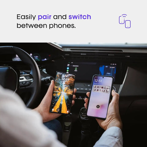 Wireless Android Auto Adapter That Converts Factory Wired To Wireless, Bluetooth And WiFi Auto Connect, Quick Phone Pairing