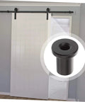 Five Pack Barn Door Track Spacers Hardware Kit For Sliding Barn Doors, Heavy Duty Construction, Sturdy Structure, wall mount shown