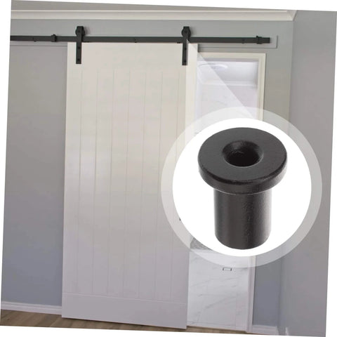 Five Pack Barn Door Track Spacers Hardware Kit For Sliding Barn Doors, Heavy Duty Construction, Sturdy Structure, wall mount shown