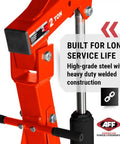 Rock Solid Two Ton Folding Engine Crane For Heavy Duty Garage Days Slick Four Position Boom detailed view of high-grade steel construction.