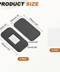 Ultra Thin Stainless Steel Cabinet Door Magnets With Adhesive Backing No Drill Required 4 Pack Magnetic Door Catches