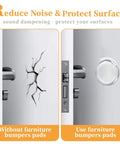 Straight Up Clear Cabinet Door Bumpers With Self Adhesive Silicone Rubber Furniture Pads For Fridge And Appliances Dead Nuts Quiet Glide Scratch Resistant Pad Set on door impact comparison.