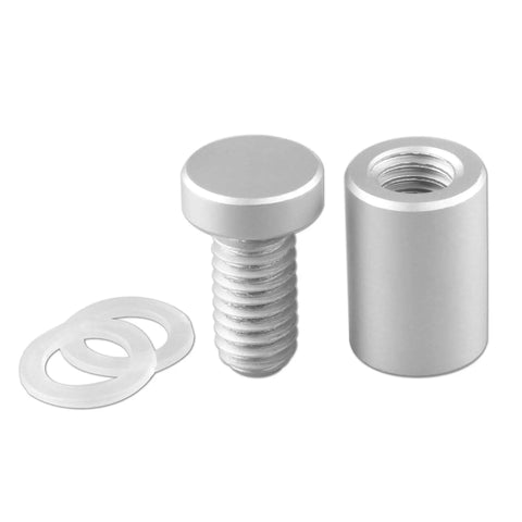 Pro Grade Sign Standoff Kit One Half Inch By Three Quarters Inch Solid Aluminum Mounting Hardware For Glass Panels And Acrylic Panels Pack Of Four