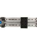 1605 Ballscrew With 300mm Effective Travel For Linear Guide Slide Motion Rail Table Setup with steel frame and smooth rod.