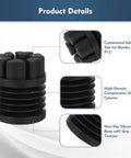 4 Pack Game Changing Anti Vibration Feet For X1 X1C P1P And P1S Printers, high-density silicone shock absorber with adapter slot details.