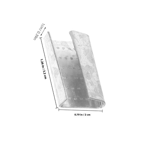 Heavy Duty Plastic Steel Strapping Band with Iron Buckle, metal seal, dimensions 1.26 in x 0.79 in for industrial packaging.