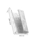 Heavy Duty Metal Banding Clip Buckle Set With Iron Seals For Packaging Strapping, shown with dimensions