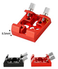 Cross Shaped Dovetail Saddle With Quick Release Rails For Telescopes Red And Black Anodized Mount Ultra Solid Stability