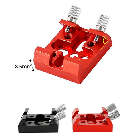 Cross Shaped Dovetail Saddle With Quick Release Rails For Telescopes Red And Black Anodized Mount Ultra Solid Stability