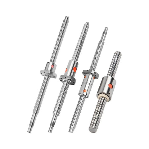 Premium SFU1610 Ballscrew Kit With Machined Ends For High Speed CNC Builds, Includes Double DFU Ballnut And RM16 Series Compatibility For 400mm Custom Length Precision Motion Control In Your Rig, showing multiple machined ballscrews.