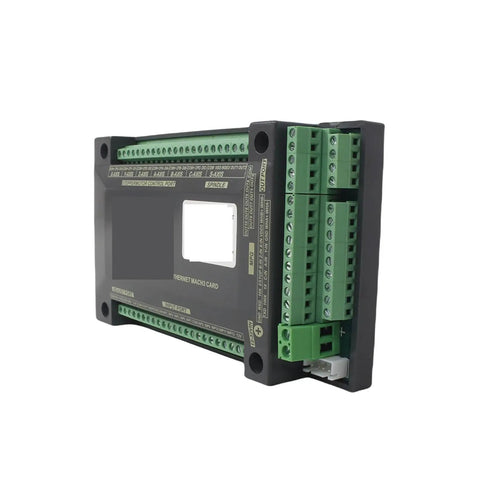 V5 Upgrade NVEM 3 4 5 6 Axis Ethernet CNC Motion Controller Card for Mach3 300 KHz, angled side view