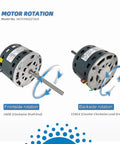 Blower Fan Motor One Third HP 115V Replacement For Furnace 1075 RPM Four Speed CW Shaft Half Inch Compatible With 5KCP39GGZ183S