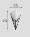 Modern Black Acrylic Wall Sconce Minimalist Bedroom Bedside Lamp With Uniform Soft Glow For Living Room Decor, 9x40cm design.