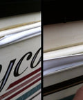 QPN white vinyl 7/8 in insert molding trim screw cover for RV travel trailer; exterior trim shown near edge.