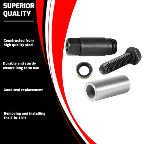 Transmission Shifter Seal Remover And Installer Tool DIY Friendly For Turbo 300 350 400 700-R4 4L60 200-4R 200C 350C 425 475 Includes Replacement Seal Kit And Guide For Quick Safe Seal Removal And Installation, steel kit parts