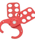 Lockout Tagout Kit With Non Conductive Padlock And 6 Hole Steel Hasp Tamper Proof For Industrial Equipment Maintenance Work 1 Inch Shackle