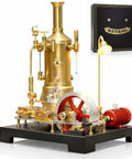 Working Steam Engine Model Kit 38 Piece Stationary Mill Engine With Boiler Generator And Lamp Stand Vintage Steampunk Display
