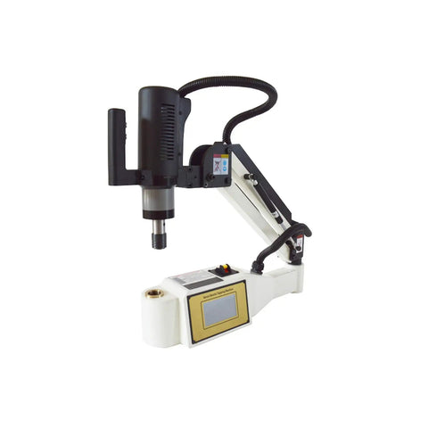 Techtongda Electric Tapping Machine M6 To M36 With Touchscreen front view showcasing adjustable arm for industrial use.