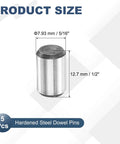 5 Pcs Carbon Steel Dowel Pins 5/16 Inch By 1/2 Inch Round Rods For Pegs And Shelves DIY Craft Shaft Model Car Gear Hardened Steel Pins