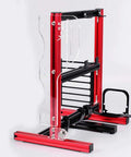 Side view of Open Air Test Bench Rig Frame For ATX MATX ITX Builds Aluminum DIY Chassis Easy Assembly With Superior Heat Dissipation And Water Cooling Space Red Finish