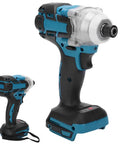 Garosa Cordless Impact Wrench with Brushless Motor, 520Nm Torque, Lithium Battery for DIY tasks, showing dual angles.