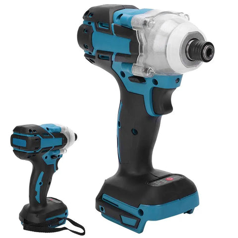 Garosa Cordless Impact Wrench with Brushless Motor, 520Nm Torque, Lithium Battery for DIY tasks, showing dual angles.
