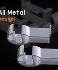 Four Pack Aluminum Wall Mount Skateboard Racks For Display And Storage Of Skateboard Decks And Longboards In All Metal Design