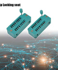 Universal ZIF 16 Pin IC Socket Narrow 4 Pack For DIP ICs And Microcontrollers Test Socket Compatible With Breadboards