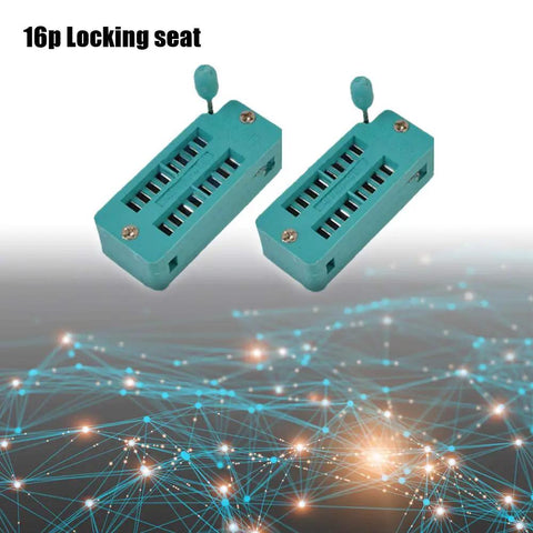 Universal ZIF 16 Pin IC Socket Narrow 4 Pack For DIP ICs And Microcontrollers Test Socket Compatible With Breadboards